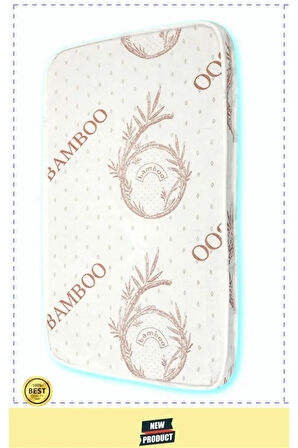 Bamboo Ortopedik Sünger Bebek Çocuk Yatağı Anne Yanı Bebek Yatak