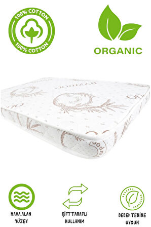 Bebek Park Yatak Anne Yanı Bebek Yatağı Bamboo Premium Ortopedik  Çocuk Yatağı 1 Adet
