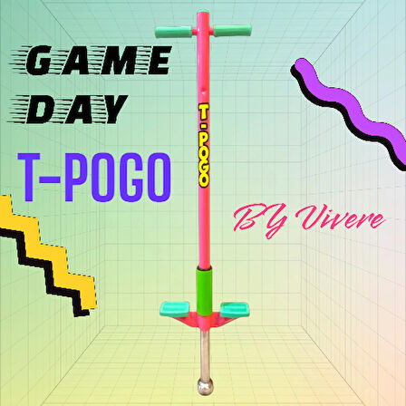 T-POGO Pogo Stick, Zıplama Çubuğu, Zıp zıp Oyuncak, Dış Mekan Bahçe Oyuncakları