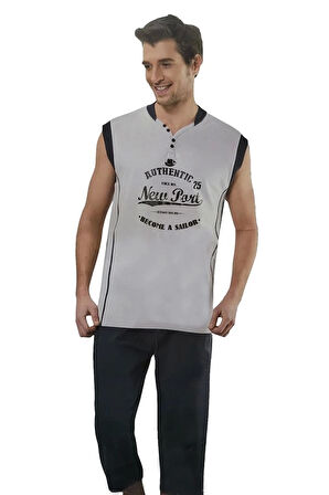 Erkek Kaprili Pijama Takımı  20009