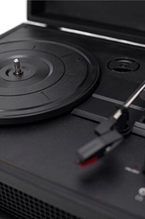 Crosley Voyager Bluetooth Alıcılı Ve Taşınabilir Siyah Vintage Plak Çalar Pikap