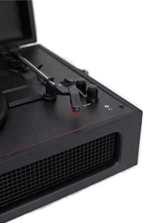 Crosley Voyager Bluetooth Alıcılı Ve Taşınabilir Siyah Vintage Plak Çalar Pikap