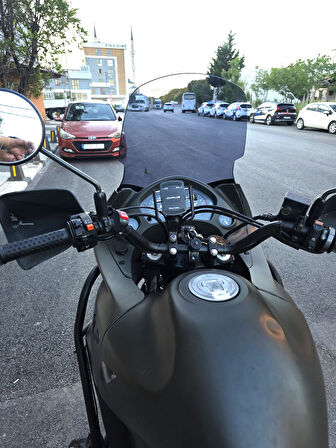 MOTOCAM Honda Transalp XL 650 Siperlik Ön Cam 2000 2008 Model 54cm Füme Renkli 4mm