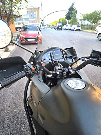 MOTOCAM Honda Transalp XL 650 Siperlik Ön Cam 2000 2008 Model 54cm Şeffaf Renkli 4mm