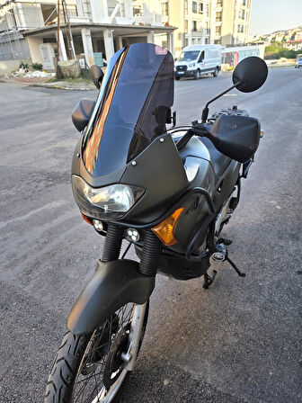 MOTOCAM Honda Transalp XL 650 Siperlik Ön Cam 2000 2008 Model 54cm Siyah Renkli 4mm