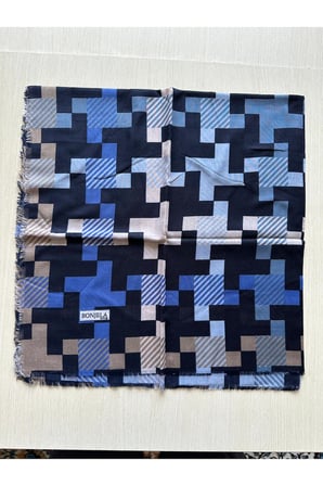 geometrik desenli kadın eşarp – modern şık yumuşak dokulu günlük & özel gün eşarp 95 x 95 cm