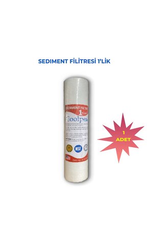 1 Mikron Sediment Filtre Kartuşu Su Arıtma Ön Filtre Bina Girişi Daire Sayaç Girişi Tortu Pas Kum Filtresi