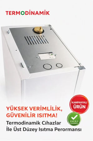 Termodinamik DEK 30 KW Elektrikli Kombi (Isıtma+Sıcak Su) Dokunmatik Ekran