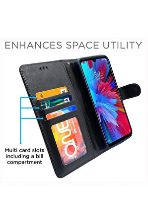 Samsung Galaxy A06 ile uyumlu , Dayanıklı Malzeme & Tam Koruma Kapaklı Kartlıklı Kılıf