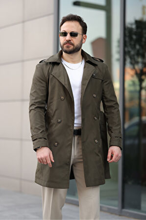 Apoletli Kemerli Trençkot