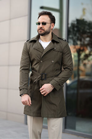 Apoletli Kemerli Trençkot