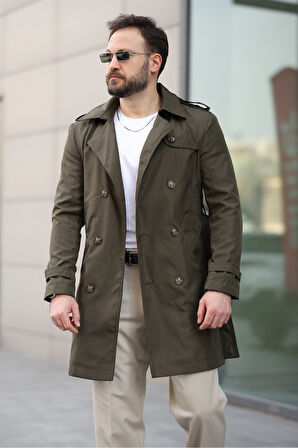 Apoletli Kemerli Trençkot