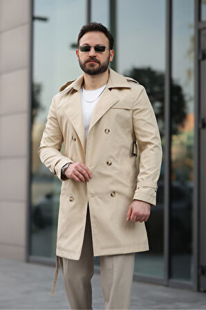 Apoletli Kemerli Trençkot