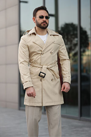 Apoletli Kemerli Trençkot