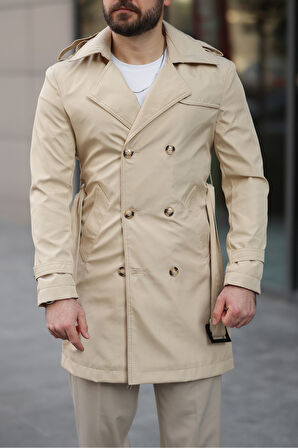 Apoletli Kemerli Trençkot