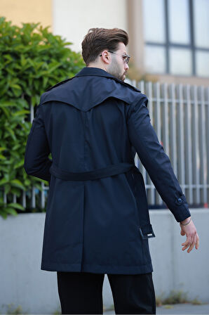 Apoletli Kemerli Trençkot