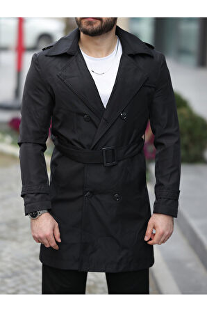 Apoletli Kemerli Trençkot