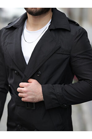 Apoletli Kemerli Trençkot