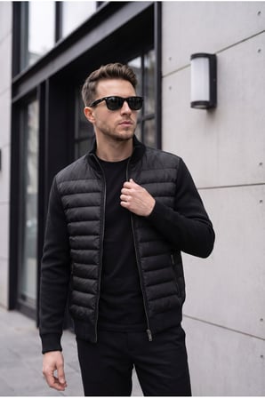 Slim Fit Triko Detaylı Nova Şişme Mont