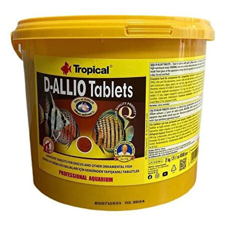 Tropical D-Allio Tablet Yem 500 Adet