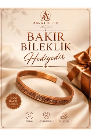El Dövmesi Bakır Matara Suluk 600 ml – İçi Kalaylı Sızdırmaz Kapaklı El Yapımı Su Şişesi 24 cm Siyah - (BAKIR BİLEKLİK HEDİYEDİR !!!) Trs-0100