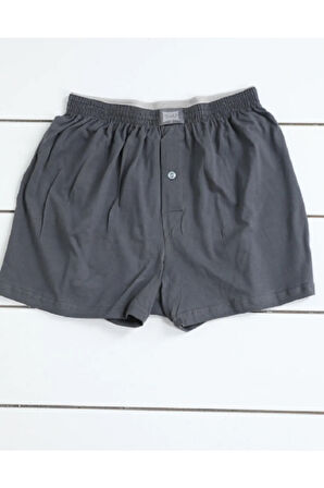Erkek Siyah 4lü Penye Boxer