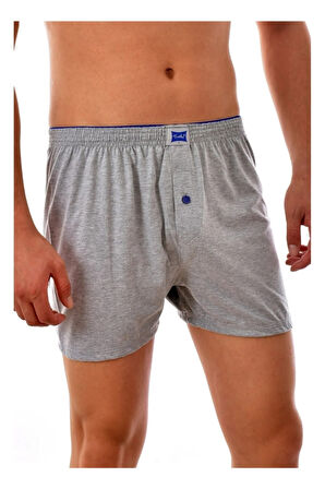 Erkek Penye Düğmeli Boxer Karışık Renk 4'lü Paket