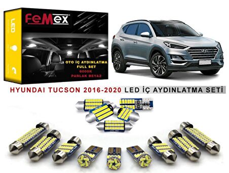 Hyundai Tucson 2016 Sonrası LED İç Aydınlatma Ampul Seti FEMEX Parlak Beyaz