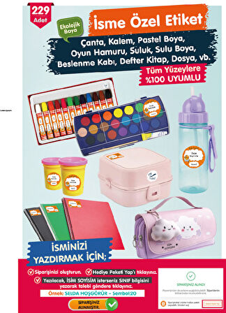 Okul Etiketi Jurrasic World Temalı Kalem Defter Etiketi Özel İsim Yazılabilen Etiket Seti - İsim Etiketi-T1033-OE115