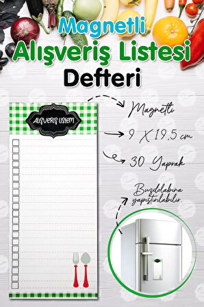 Buzdolabı Magnetli Alışveriş Listesi Not Defteri YD-T428
