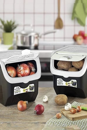 Patates & Soğan Saklama Kabı 12 Lt 2 Adet