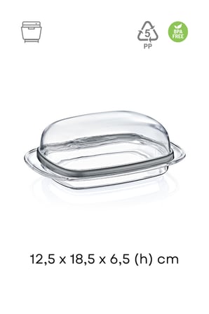 Şeffaf Tereyağlık Ve Peynirlik (5 pp Plastik)