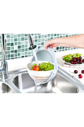Aqua Hazneli Dönerli Büyük Süzgeç