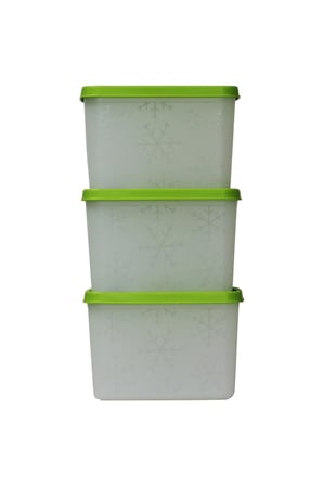 Alaska Nofrost Saklama Kabı 1,1 Litre 3'lü ( -20 Dereceye Dayanıklı )