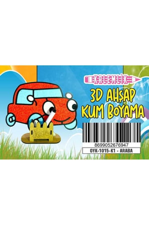 Kalemlikli ARABA 3D Ahşap Kum Boyama Oyunu Kız Çocuk Oyunları Ahşap Tuz Boyama Erkek Çocuk Oyuncakla