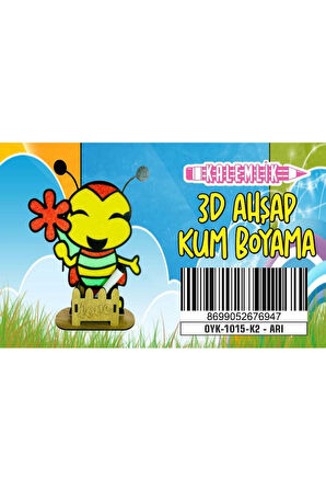 Kalemlikli ARI MAY Ahşap Kum Boyama Oyunu Kız Çocuk Oyunları Ahşap Tuz Boyama Erkek Çocuk Oyuncakla