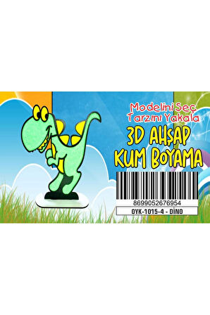 DİNO Ahşap Kum Boyama Oyunu Kız Çocuk Oyunları Ahşap Tuz Boyama Erkek Çocuk Oyuncakla