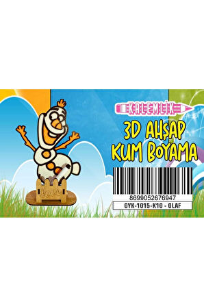 Kalemlikli OLAF Ahşap Kum Boyama Oyunu Kız Çocuk Oyunları Ahşap Tuz Boyama Erkek Çocuk Oyuncakla