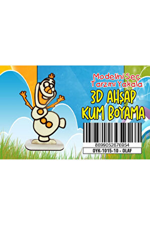 OLAF Ahşap Kum Boyama Oyunu Kız Çocuk Oyunları Ahşap Tuz Boyama Erkek Çocuk Oyuncakla