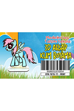Unicorn Pony Ahşap Kum Boyama Oyunu Kız Çocuk Oyunları Ahşap Tuz Boyama Erkek Çocuk Oyuncakları