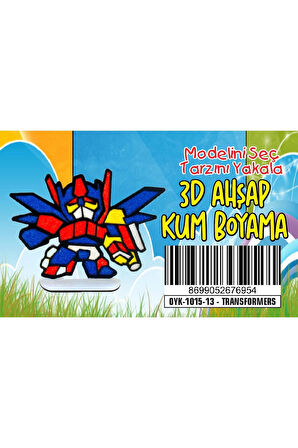Kalemlikli TRANSFORMERSS Ahşap Kum Boyama Oyunu Kız Çocuk Oyunları Tuz Boyama Erkek Çocuk Oyuncak