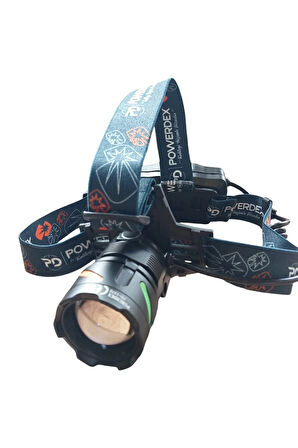 Pd-1372 Şarjl Edilebilir Pilli 25w Zoomlu Kafa Lambası