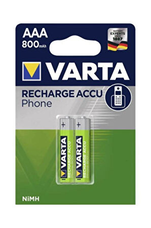 Aaa 800mah 2li Blister Şarjlı Ince Pil