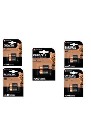 CR123A LİTYUM PİL SETİ 10LU PAKET