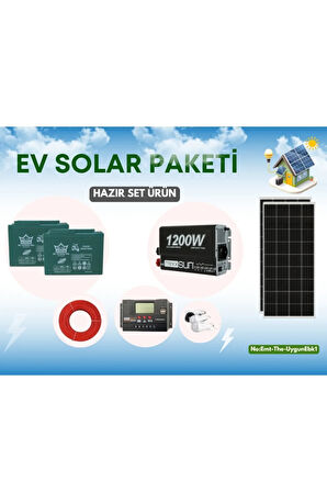Bağ Evi Bahçe Yayla Karavan Konteyner Mini Buzdolabı Led TV Aydınlatma Güneş Sistemi