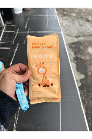 64 Yaprak ( 8 Paket )taşınabilir Mini Islak Mendil Taşınabilir Cep Çanta Seyahat Kamp Bebek Temizlik