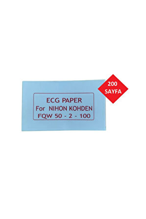 ECG Kağıdı Nihon Kohden FQW 50-2-100 Z Katlamalı 5 Adet 200 Sayfa