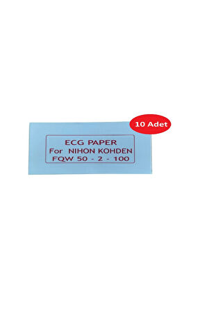 ECG Kağıdı Nihon Kohden FQW 50-2-100 Z Katlamalı 10 Adet 100 Sayfa