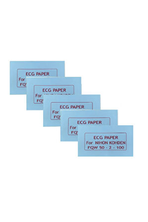 ECG Kağıdı Nihon Kohden FQW 50-2-100 Z Katlamalı 5 Adet 100 Sayfa