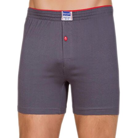 Berrak 3 Adet Füme Renk Penye Boxer